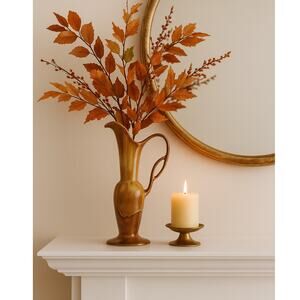 Royal Haeger VTG Brown Drip Glaze Tall Pitcher Carafe Dundee 18" Tall x 9" Wide